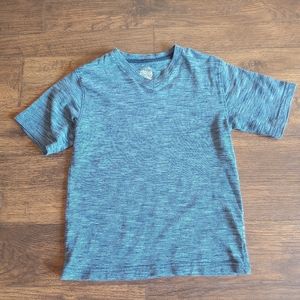 Boys 6-7 V Neck short sleeve blue t-shirt